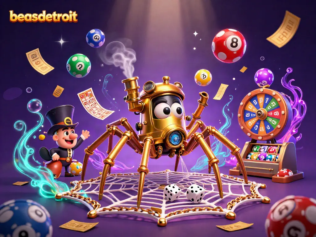Win big with beasdetroit as the golden spider spins games of chance and luck!